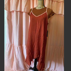 Anthropologie LACAUSA  Asymmetrical Ruffle Slip